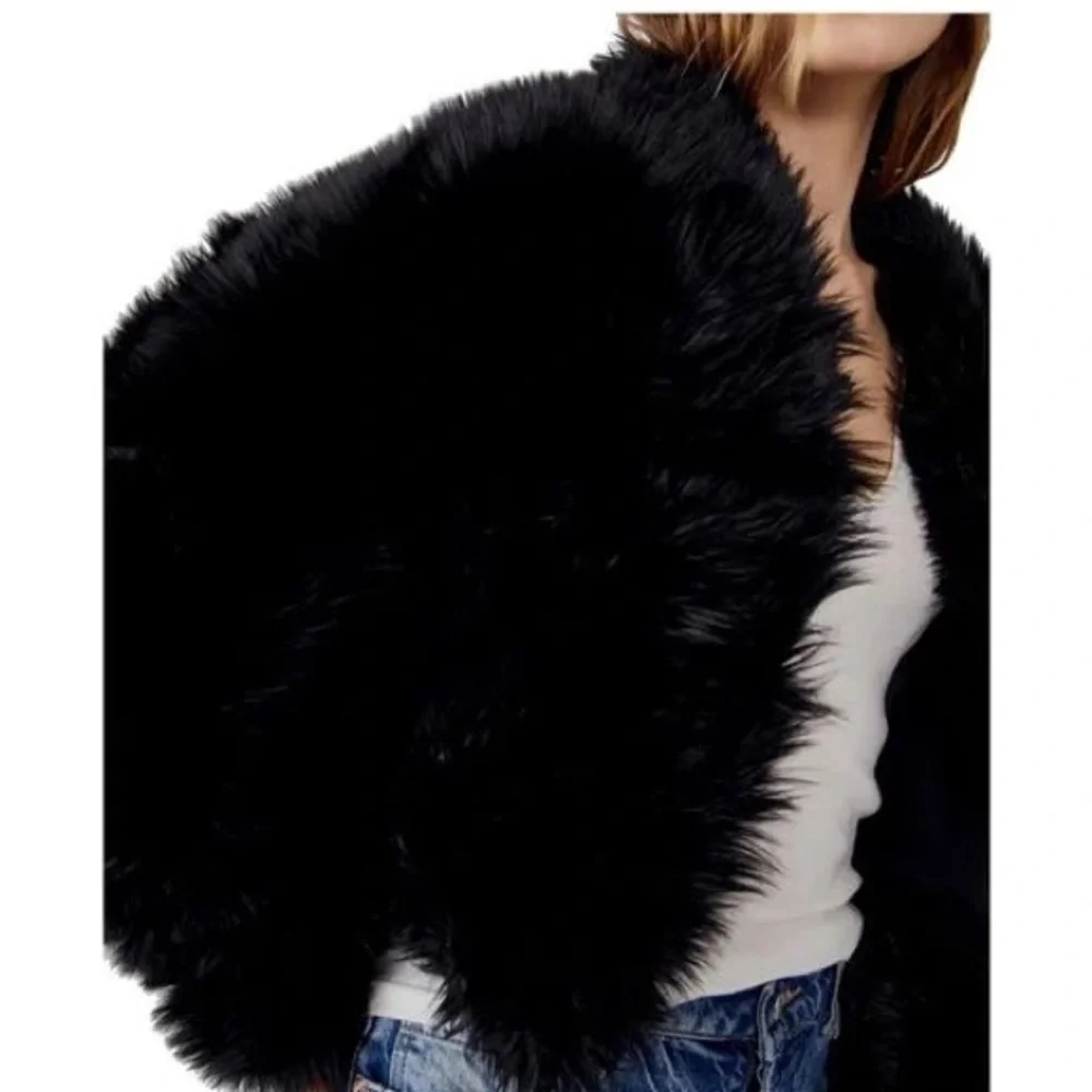 Free People All Night Faux Fur Jacket